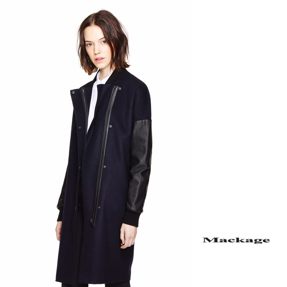 Mackage Hayden XS/S Leather Bomber Jacket / Coat
